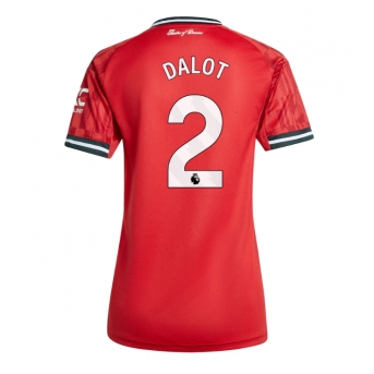Billige Fotballdrakt Manchester United Diogo Dalot #2 Replika Hjemmedrakt Dame 2025-26 Kortermet